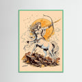 Sagittarius: The Arrow of Fire — Mythology Zodiac Poster